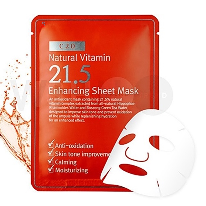 Mặt nạ giấy Natural Vitamin c21.5 Enhancing Sheet Mask 1