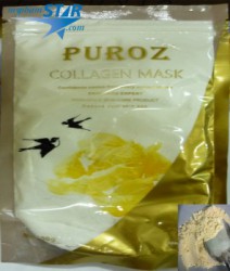 Bột Mặt Nạ Vàng 24K Collagen Tinh Chất Yến Sào Puroz - Pháp
