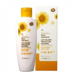 Kem Chống Nắng Natural Sun Body & Family Mild Sun Milk The Face Shop