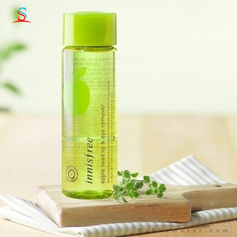 Tẩy trang mắt môi Táo xanh Apple Juicy Lip Eye Remover Innisfree 1