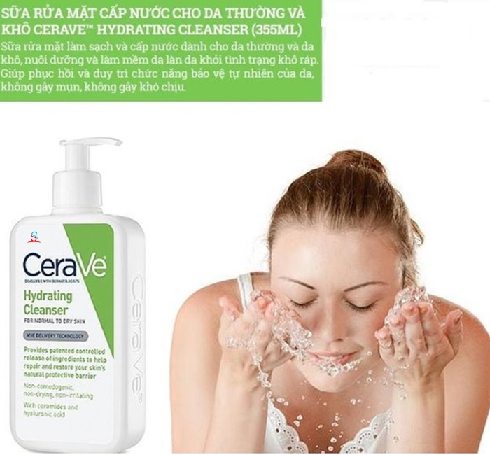 Sửa rửa mặt Cerave Hydrating Cleanser 2