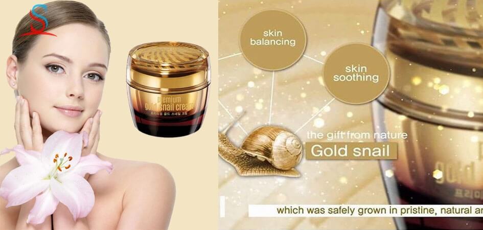 Kem dưỡng da chiết xuất ốc sên vàng Goodal Premium Gold Snail Cream 1