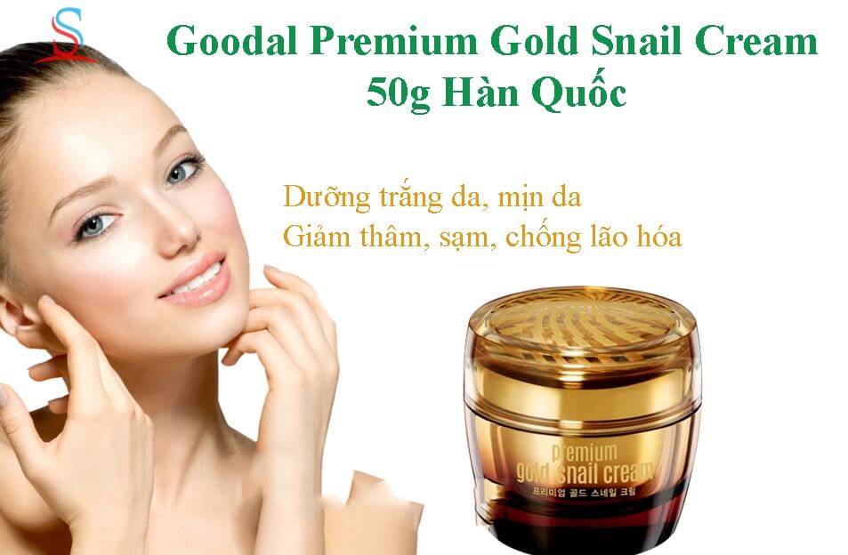 Kem dưỡng da chiết xuất ốc sên vàng Goodal Premium Gold Snail Cream 2