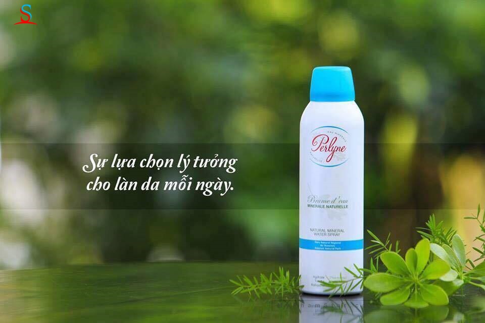 Xịt khoáng Perlyne Natural Mineral Water Spray 400ml myphamstar 1