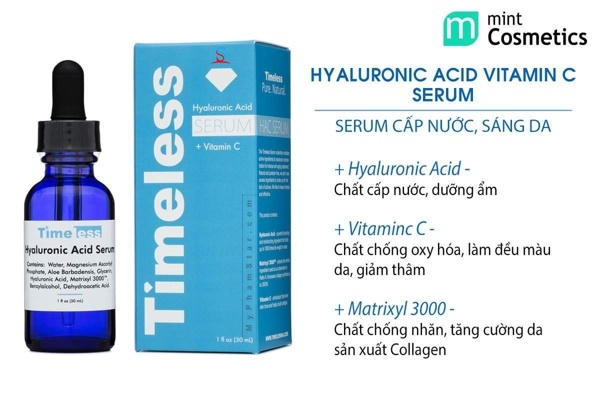 Tinh chất Timeless Vitamin C hyaluronic acid 30ml 3