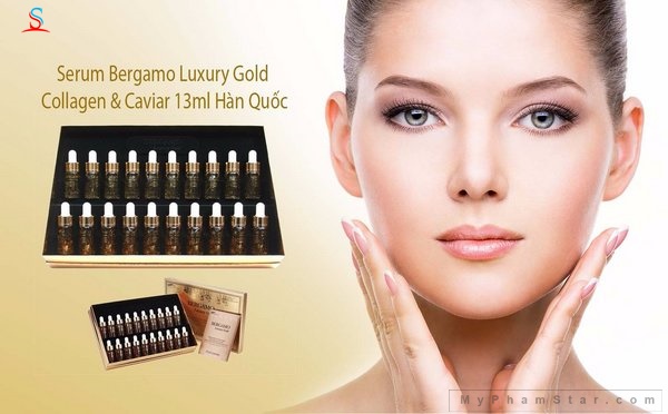 Serum Bergamo Luxury Gold Caviar Vitamin 20 Ống 3