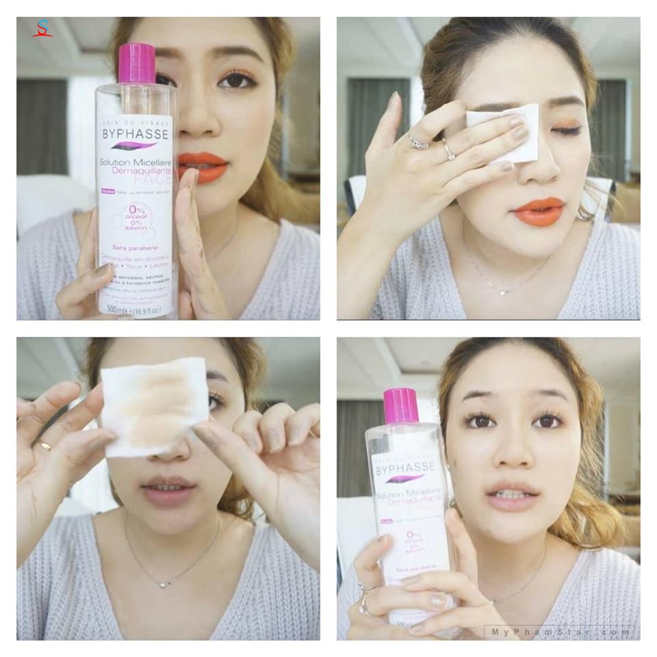 Nước tẩy trang BYPHASSE Solution Micellaire Face 5