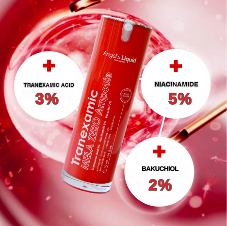 Tinh Chất Mờ Nám Chuyên Biệt Angel's Liquid Tranexamic Mela Zero Ampoule 30ml (Đỏ)