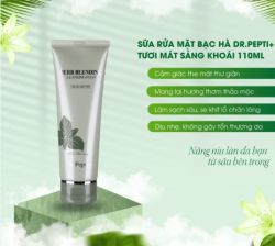 Sữa rửa mặt DR.PEPTI bạc hà trà xanh Dr. Pepti+ Herb Blending 110ml