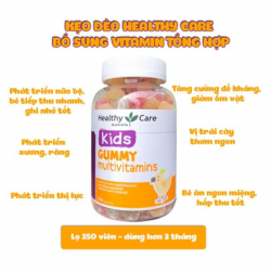 Kẹo dẻo vitamin cho bé Healthy Care Kids Gummy Multivitamins, Lọ 250 Viên