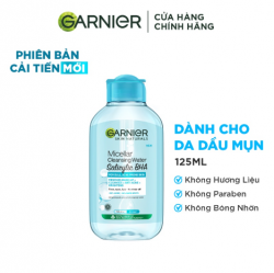 Garnier Nước tẩy trang Micellar Cleansing Water Salicylic BHA 125ml