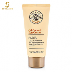 Kem Chống Nắng CLean Face Oil Control Sun Cream SPF35 PA++ – The face Shop