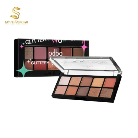 Bảng phấn mắt 10 ô ODBO GLITTERY WONDERLAND