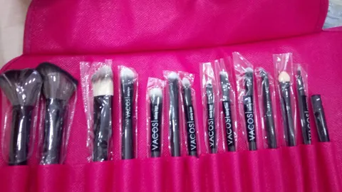 Bộ Cọ Màu Hồng Vacosi 14 Cây Makeup Brushes 14 Pink