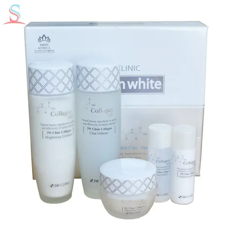 Bộ Dưỡng Trắng Da Whitening Collagen 3W Clinic