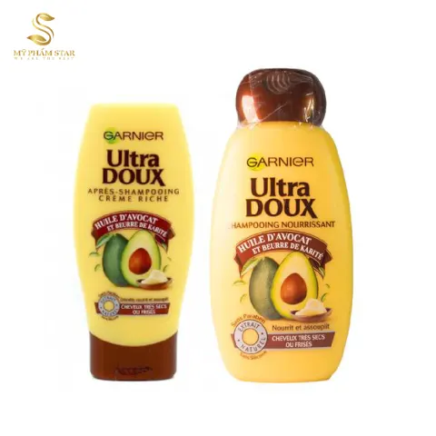 Bộ gội xả Garnier Ultra Doux tinh chất bơ – Nga