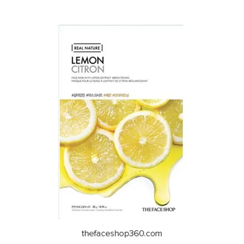 Bộ Mặt Nạ Chanh Real Nature Mask Lemon - The Face Shop