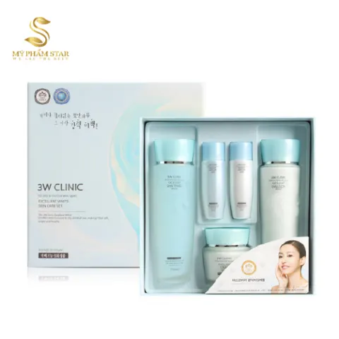 Bộ mỹ phẩm dưỡng da 3W Clinic Excellent White Skin Care Set