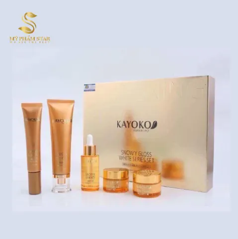 Bộ Mỹ Phẩm Kayoko Nhật Bản Mới Màu Vàng 5 in 1
