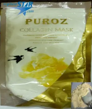 Bột Mặt Nạ Vàng 24K Collagen Tinh Chất Yến Sào Puroz - Pháp