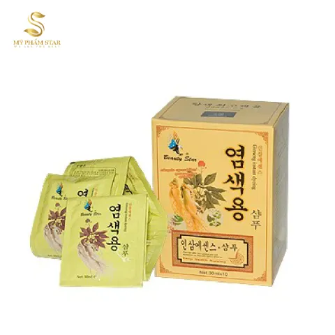 Dầu Gội Đen Tóc Thảo Dược Beauty Star Hàn Quốc(10 Gói)