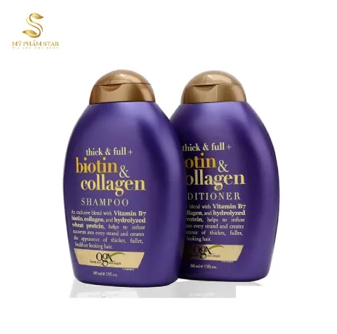 Dầu gội - xả kích thích mọc tóc Biotin & Collagen của Mỹ