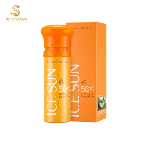 Kem chống nắng Ice Sun Nature Republic - màu Cam