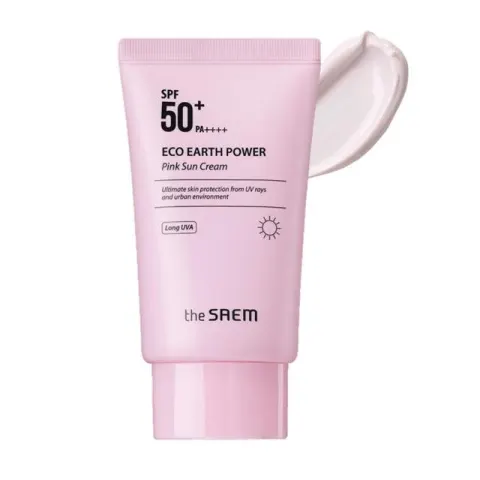 Kem Chống Nắng The SAEM Eco Earth Power Pink Sun Cream SPF50+