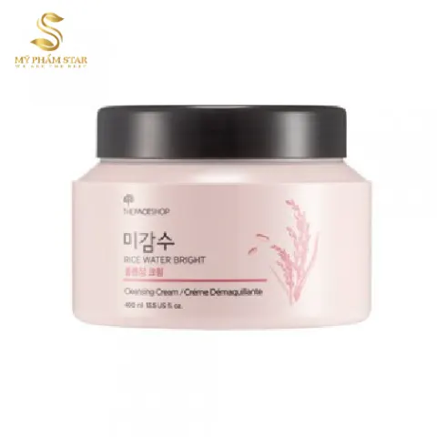 Kem Tẩy Trang Gạo Rice Water Bright Cleansing Cream – The Face Shop- 300ml