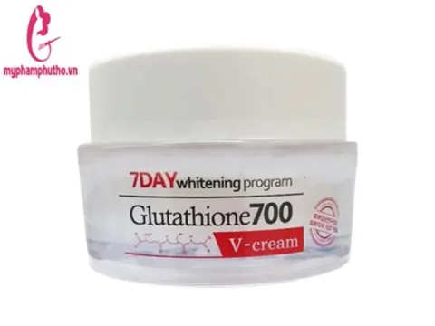Kem trắng da 7day Whitening Program Glutathione 700 V-ample