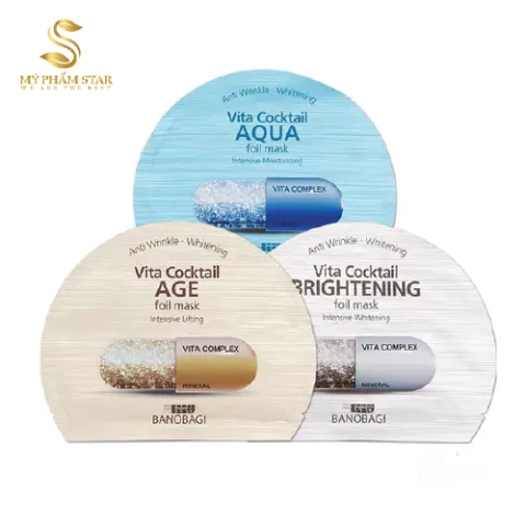 Mặt Nạ Dưỡng Da Banobagi Vita Cocktail Foil Mask Hộp sắt