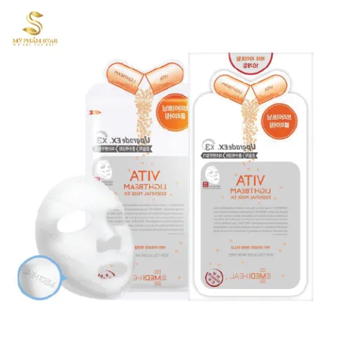 Mặt nạ giúp da trắng hồng Mediheal Vita Lightbeam Essential Mask