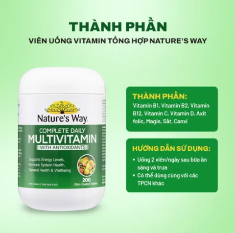 Nature’s Way Complete Daily Multivitamin - Bổ sung Vitamin và khoáng chất