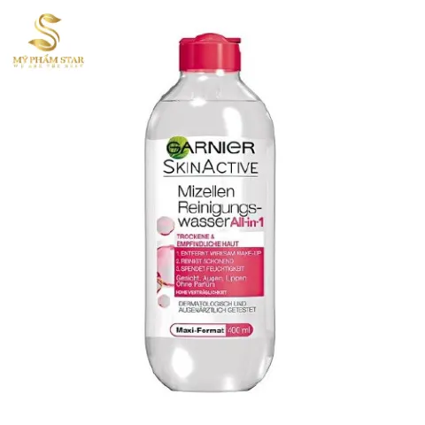 Nước hoa hồng tẩy trang GARNIER Pháp 400ml