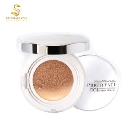 Phấn Nước CC Trắng Da, Ngăn Mụn, Chống Nhăn Poker Face-Hàn Quốc