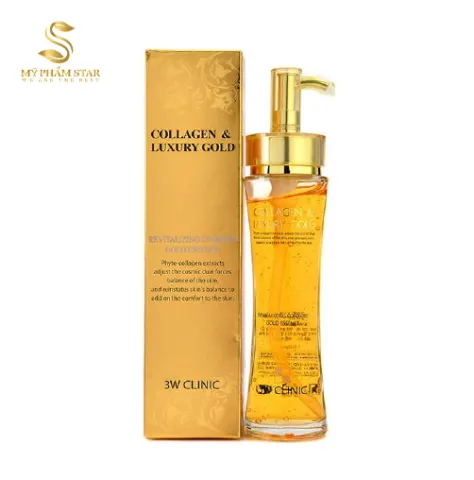 Serum gel dưỡng tái tạo da Collagen & Luxury Gold cao cấp 3W Clinic