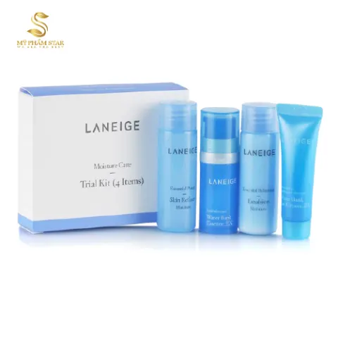 Set dưỡng ẩm Laneige Moisture Trial Kit 4 Items