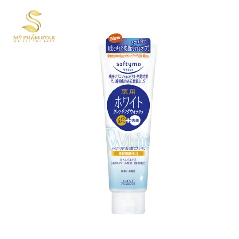 Sữa Rửa Mặt Kose Softymo White Cleansing Wash 190g