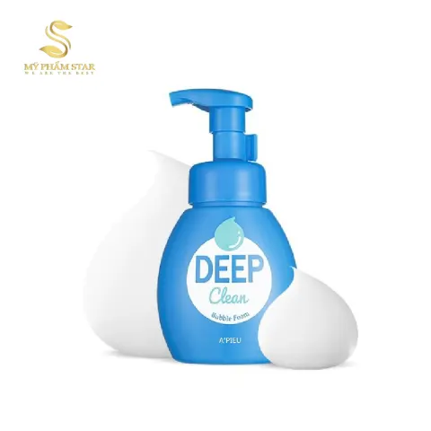 Sữa Rửa Mặt Làm Trắng Da Tinh Chất Sữa Gạo Deep Clean Bubble Foam A'pieu 200ml