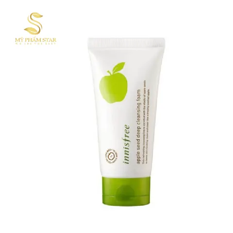 Sữa rửa mặt táo trắng INNISFREE Apple Juicy Deep Cleansing Foam