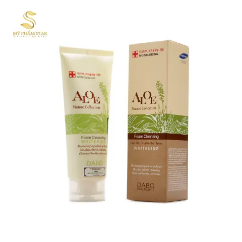 Sữa rửa mặt trắng da ALOE DABO