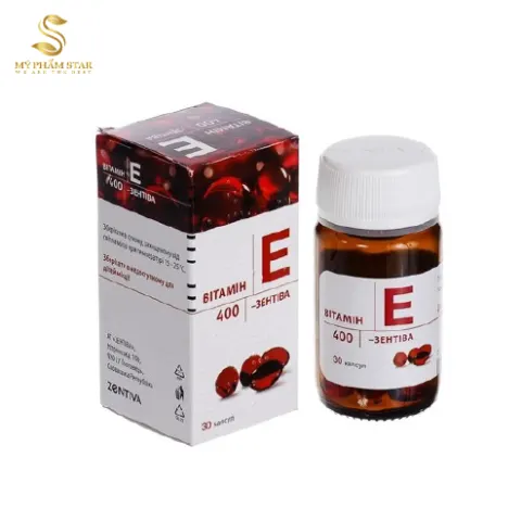 Viên uống Vitamin E Zentiva dưỡng da chống lão hóa