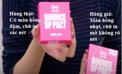 Cách phân biệt phấn tươi Ver.22 Bounce Up Pact thật giả