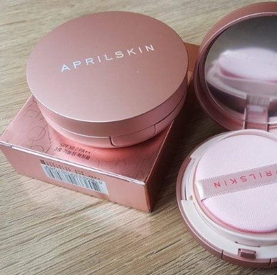 Review phấn nước ma thuật April Skin và những cách đơn giản phân biệt phấn nước April Skin thật giả
