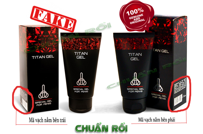 Cách nhận biết Titan gel chính hãng của Nga hay hàng giả, hàng nhái