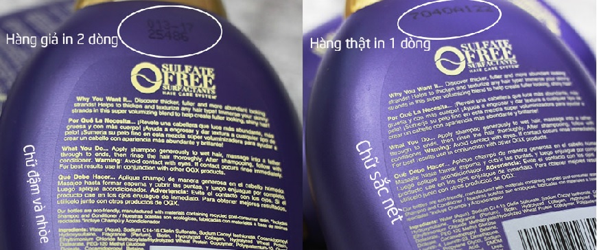 Phân biệt dầu gội Biotin hàng thật và hàng fake