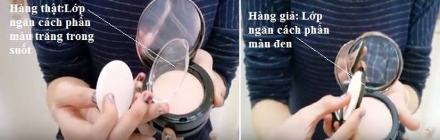 Cách phân biệt phấn tươi Ver.22 Bounce Up Pact thật giả