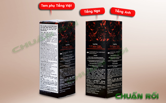 Cách nhận biết Titan gel chính hãng của Nga hay hàng giả, hàng nhái