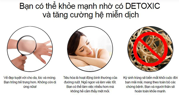 Detoxic diệt ký sinh trùng cải thiện hệ tiêu hóa 5