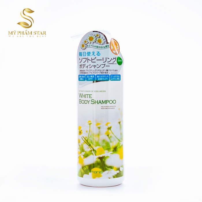 Sữa tắm trắng da manis White body shampoo Nhật Bản